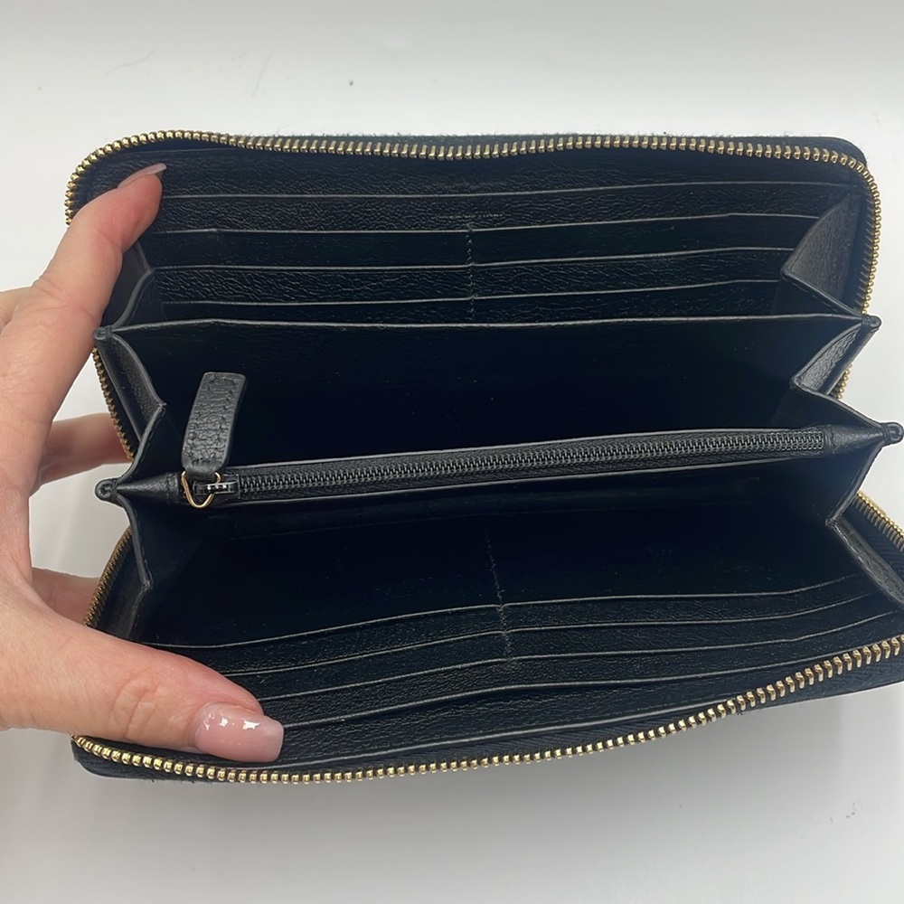 YSL EUC Black Leather Wallet - Picture 9 of 11